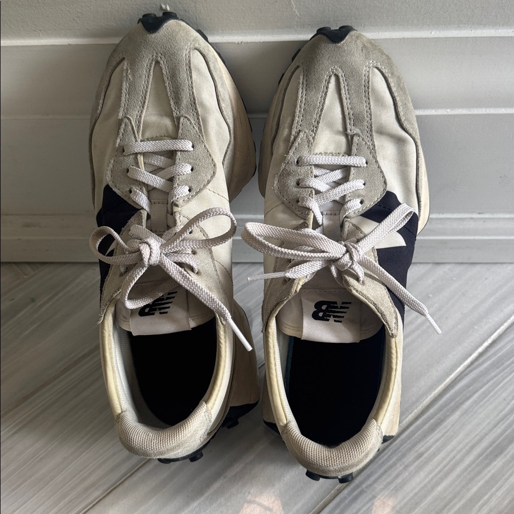 New Balance 327 in Sea Salt w/ Black (Unisex)